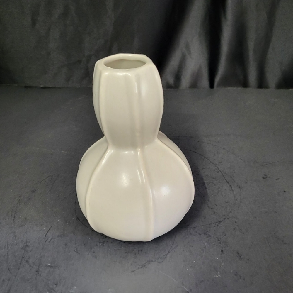 Mid Century Modern Ceramica Ironstone Gray Vase Vertical
